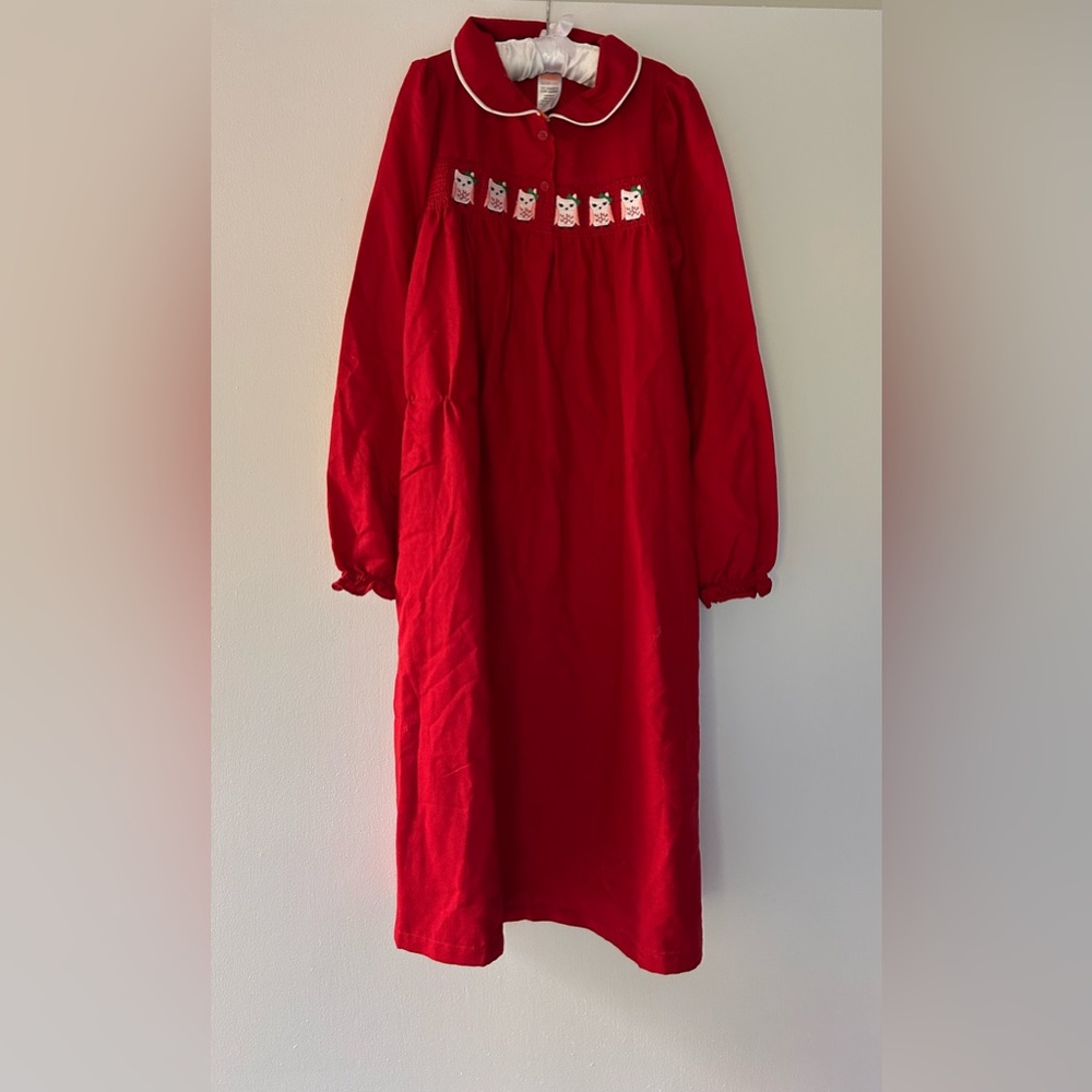 NWT! Gymboree Smocked Owl Christmas Pajamas.